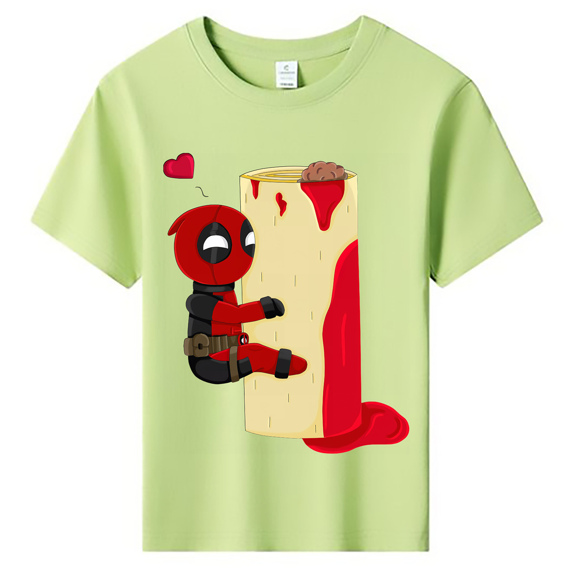 （画像用） Deadpool デッドプール 綿100％キッズTシャツ（フロントプリント）